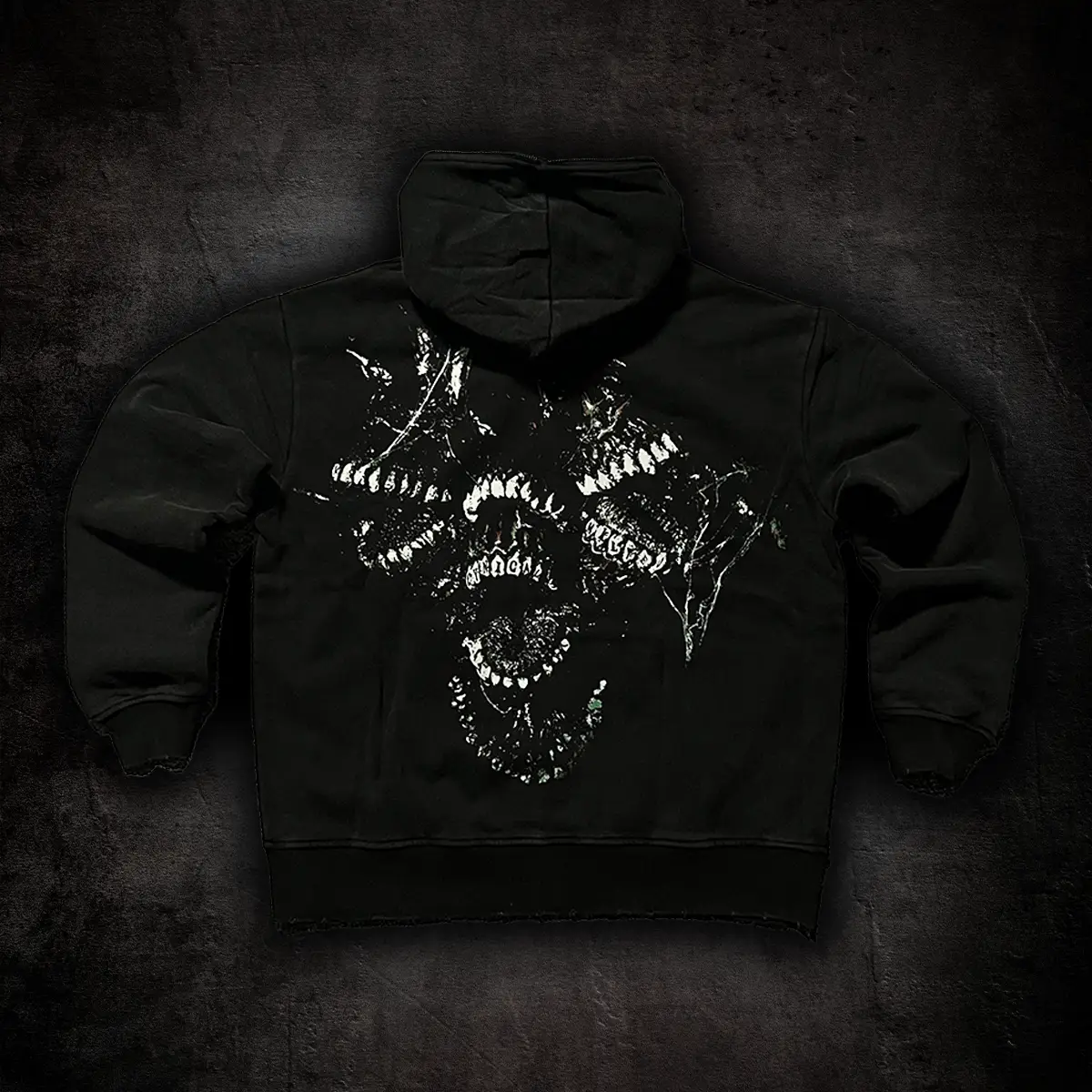 CYNICAL FULL ZIP - ATHLETIC MENSWEAR STREETWEAR VINTAGE FRENCH TERRY COTTON FULL ZIP HOODIE CASUAL GYM WORKOUT ZIPPER PULLOVER SWEATSHIRTS BAGGY LOOSE