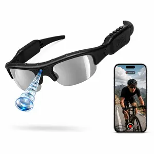 Smart Glasses with Camera,HD Action Camera,Smart Sunglasses with UV400 Protection,Video Glasses for Outdoor Activities,Hiking,Cycling,Riding,Climbing,Driving,Sport Glasses Camera,Wireless Smart Glasses,Sunglasses with Cameras