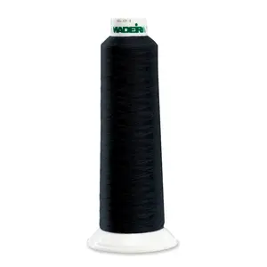 Aerolock Premium - Serger Sewing Thread, Ref. 8000 by Madeira --- Black