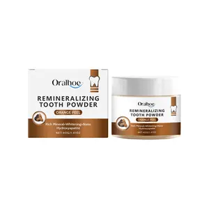 Oralhoe Tangerine Peel Dental Powder Gentle Cleaning Remove Stains Breath Fresh Mouth Care Smile Oral Care boka  teeth  whitener