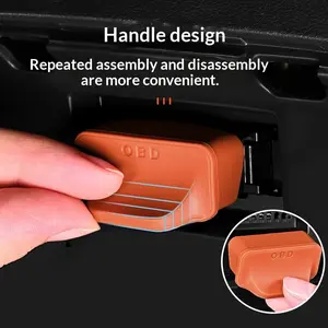 Universal OBD Connector Protector Silicone Dustproof Waterproof Cap Automotive Interior Organizer Accessory