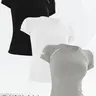 Women's Breathable Soft Exercise Short Sleeve Sports Tee, Comfortable Athletic Wear for Women, Ideal for Workouts & Active Lifestyles, Elastic Breathable Activewear
