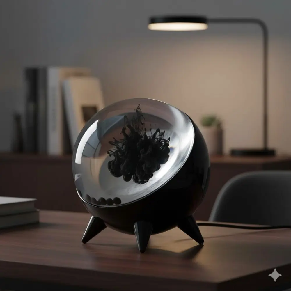 Viral Sensory Lamp Syncs with Music | Dynamic Magnetic Fluid Light Show for Modern Home Decor | Techy Room Atmosphere & Desk Vibes