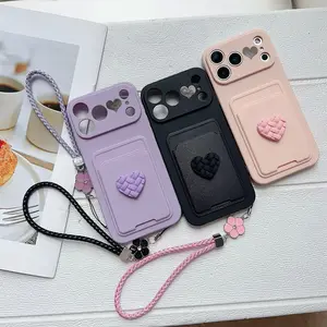 Rubik's Cube Card Pack Creative Phone Case Dopamine Color Series + Matching Lanyard Shockproof Phone Case For iPhone 17 Air 16 Plus 15 14 13 12 11 Pro Max Fashionable Phone Case Holiday Gift Unisex Cute Phone Case