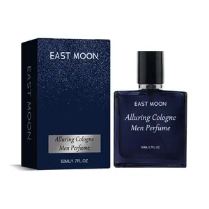 East Moon Alluring Cologne Men Perfume 50ML Fresh Natural Elegant Lasting Fragrance with Glycerin & Rosewood Oil for Gentleman Dating