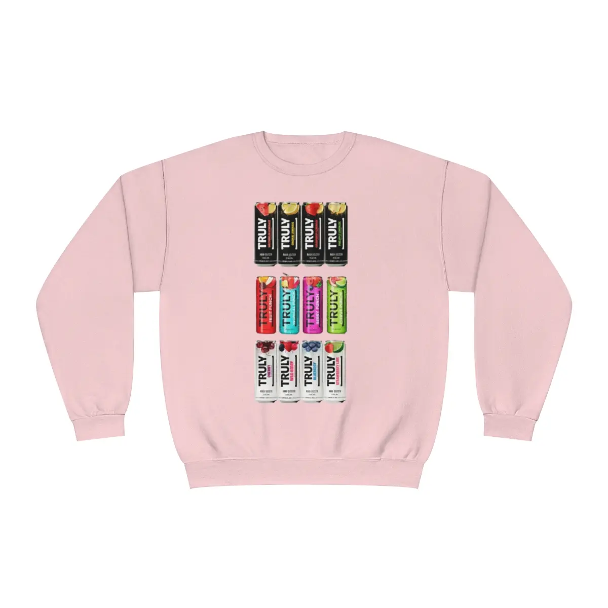 Truly Seltzer Sweatshirt, Funny Viral Hard Seltzer Sweater, Truly Fruit Punch, Truly Lemonade, Sweatshirt Unisex NuBlend® Crewneck Sweatshirt