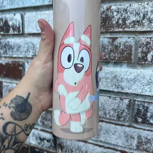 Mom life bluey 20oz tumbler