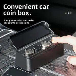 Universal Car Coin Holder, 1 Piece Car Change Dispenser, Suitable for Most Cars and Trucks, Essential Car Interior Accessory