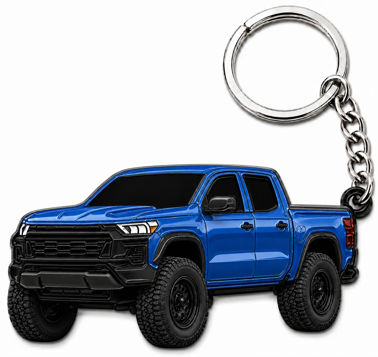 Colorado Metal Keychain - Compatible with Chevy Colorado Accessories and others Toy Truck Gifts Men Key Fob