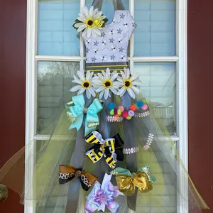 Bumblebee Print Hair Bow Holder
