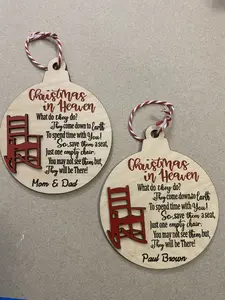 Christmas in Heaven ornament