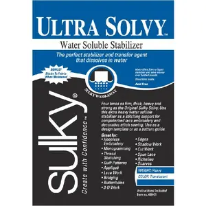Sulky Ultra Solvy 20"x1yd Extremely Firm Stable Water Soluble Stabilizer 408-01