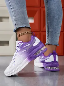 Women's Cushioned Running Shoes, Shock Absorption Low Top Sneakers, Casual Outdoor Tennis Training Shoes, Comfortable Sports Footwear