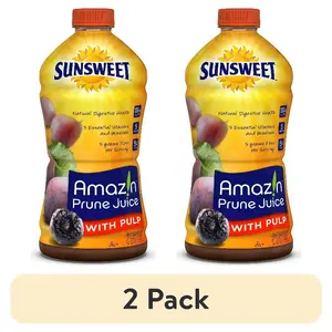 (2 pack) Sunsweet Amazin Prune Juice,Fruit Juice 64 Fl. Oz.4.50 x 4.50 x 10.50 "