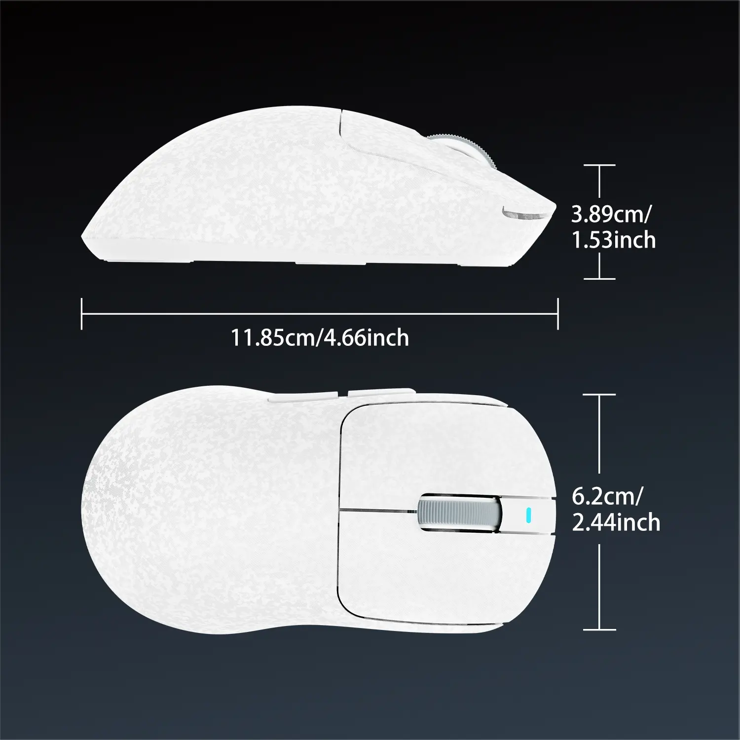 AJAZZ AJ199 MAX Wireless Mouse Carbon Brazing Shell Material E