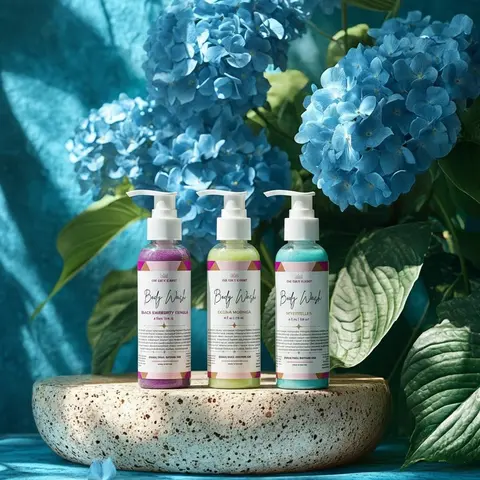 Hyaluronic Acid Body Wash Trio for Soft Moisturized Skin Daily