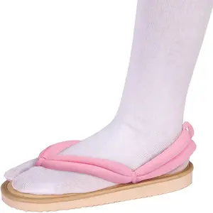 Unisex Cosplay Clog Shoes Kamado Tanjirou Geta Slippers Japanese flip Flops