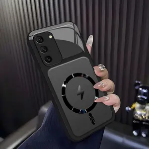 Lightning Bolt Design Gloss MagSafe Compatible Shockproof Protective Cover with Precision Magnet Ring for [Galaxy S21 Fe 5g] 952