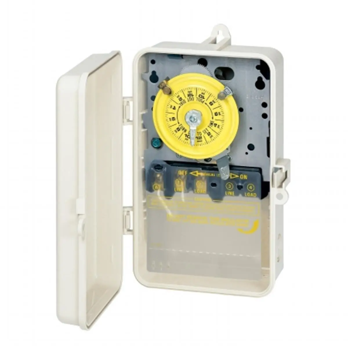 Intermatic USD Industrial SPST Plastic Switch Time Clock - 125V Motor-Operated, Beige, for Aquatic Fitness Equipment