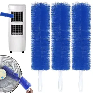 3-Piece Multifunctional Fan Cleaner Brush Set - Bendable Microfiber Head, Washable Reusable Dust Remover for Ceiling Fan/Curtains/Cars