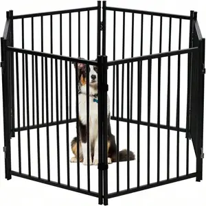 Dog Playpen Indoor, 4 6 8 Panels Metal Dog Fence,Playpen For Medium/Small Dogs, Portable Pet Puppy Playpen For Indoor Outdoor