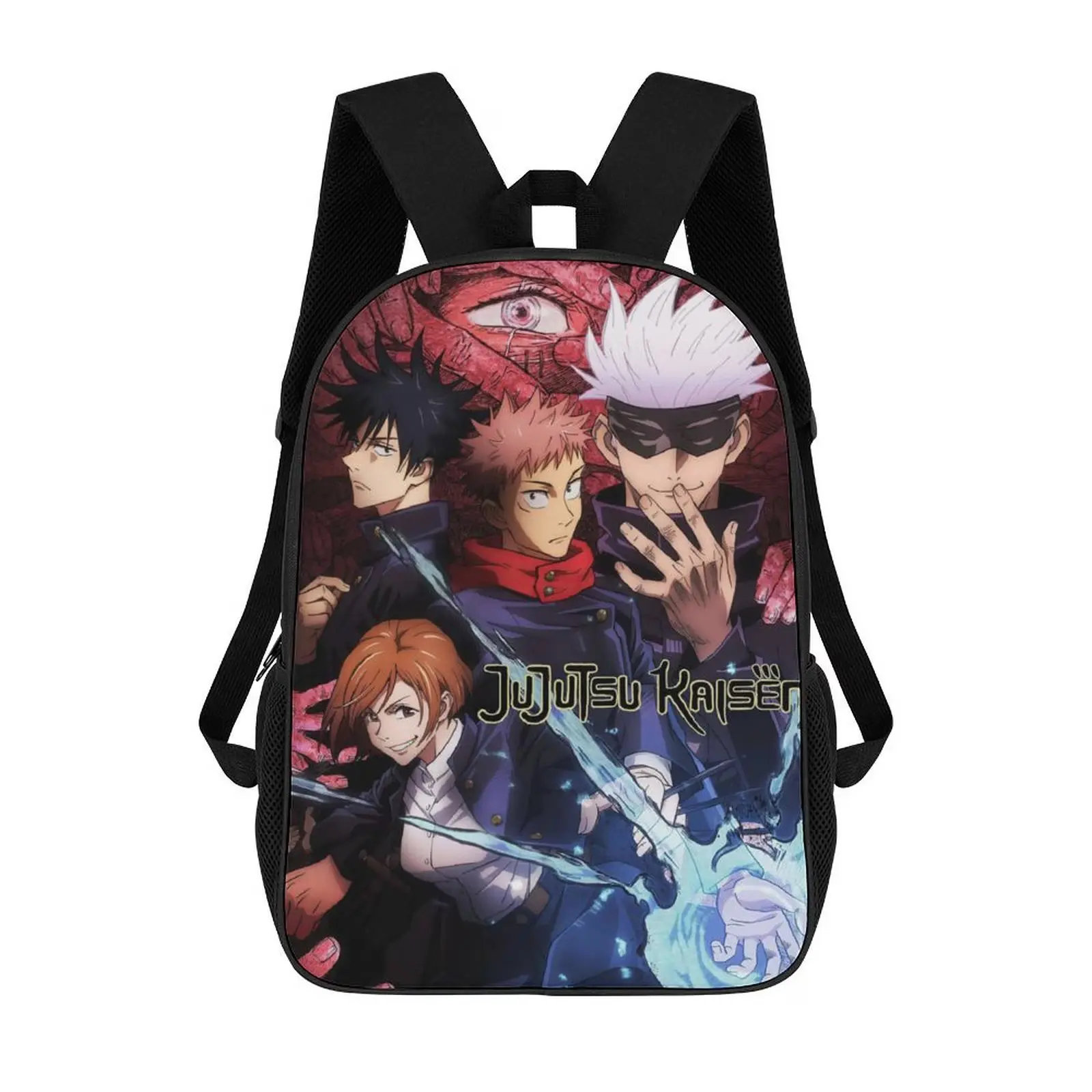 Lightweight Daypack Large Capacity Jujutsu Anime Kaisen Backpack Travel Work Back Pack 17 Inch Bookbag Laptop Bag