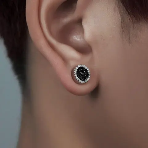 Trendy Hip-Hop Magnetic Ear Cuff Without Piercing, Unisex Rhinestone Design, Perfect for Parties & Daily Wear, Fashion Jewelry Accessory, Non Piercing Earrings, Ear Cuffs Non Piercing, Trendy Fashionable Accessories
