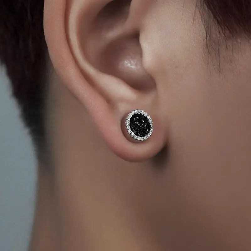 Trendy Hip-Hop Magnetic Ear Cuff Without Piercing, Unisex Rhinestone Design, Perfect for Parties & Daily Wear, Fashion Jewelry Accessory, Non Piercing Earrings, Ear Cuffs Non Piercing, Trendy Fashionable Accessories