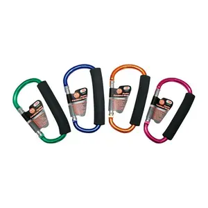 JMK 92640 Carabiner Hook Assorted Colors - pack of 12