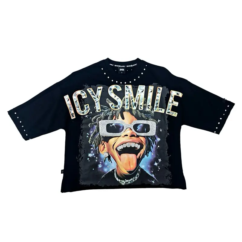 Icy Smile Raw Edge Crop Top
