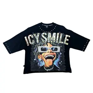 Icy Smile Raw Edge Crop Top