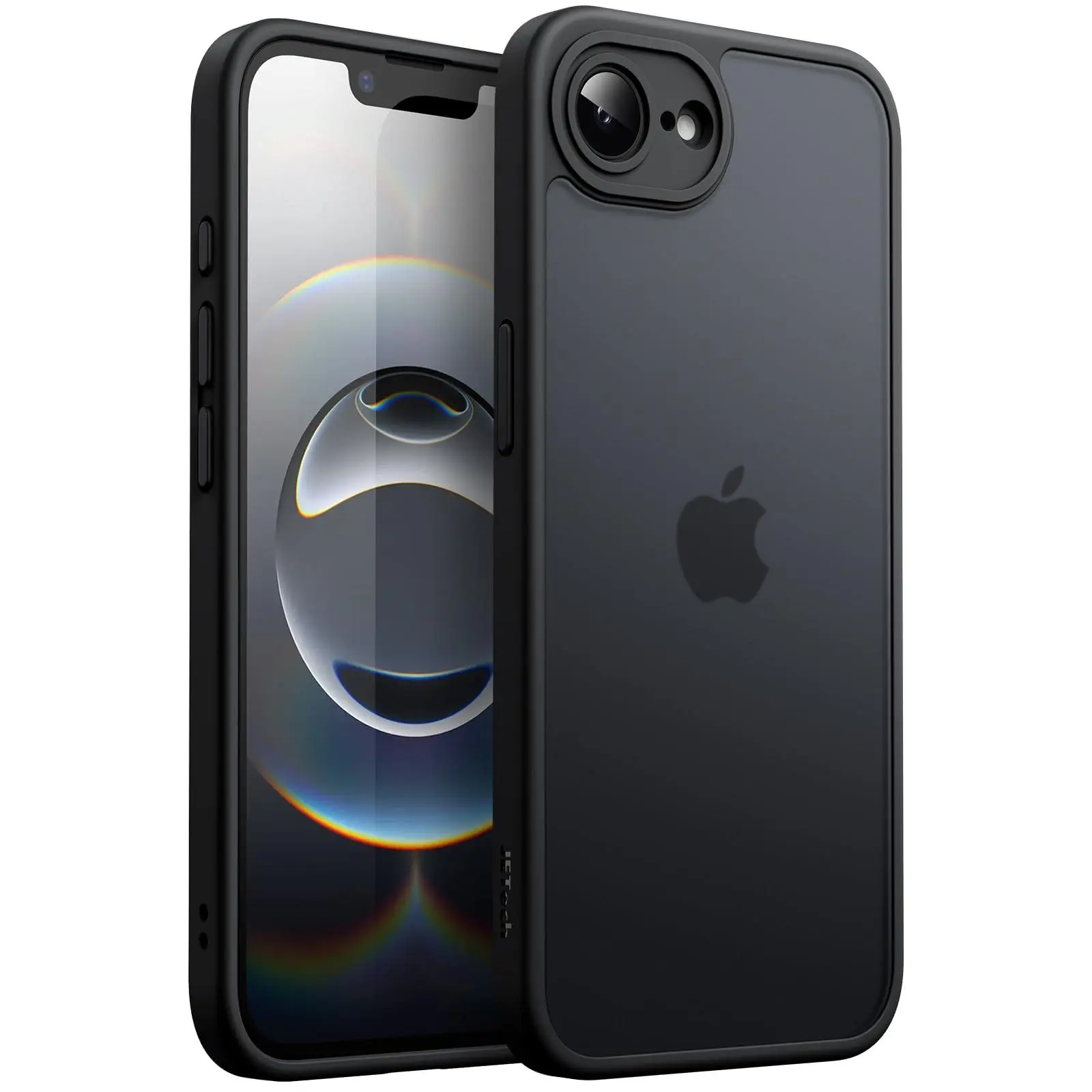 JETech Matte Case for iPhone 17e / iPhone 16e, Shockproof Military Grade Drop Protection, Frosted Translucent Back Phone Cover, Anti-Fingerprint, 6.1-Inch Display