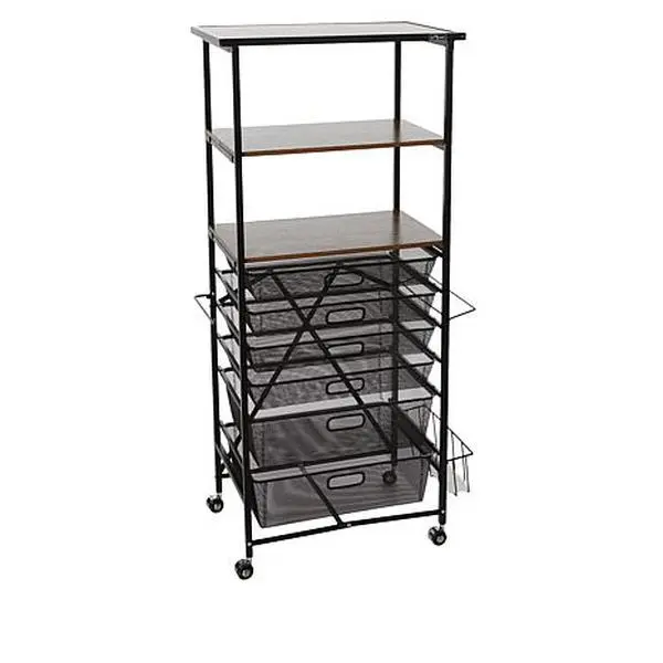 Origami 2-Tier Craft and Hobby Cart with Attachments