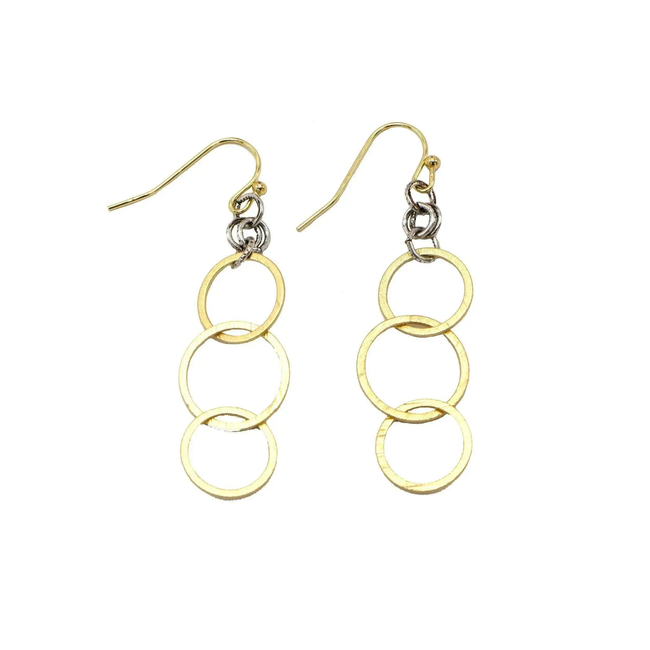 Gold Trinity Allure Earring in Mixed Metal