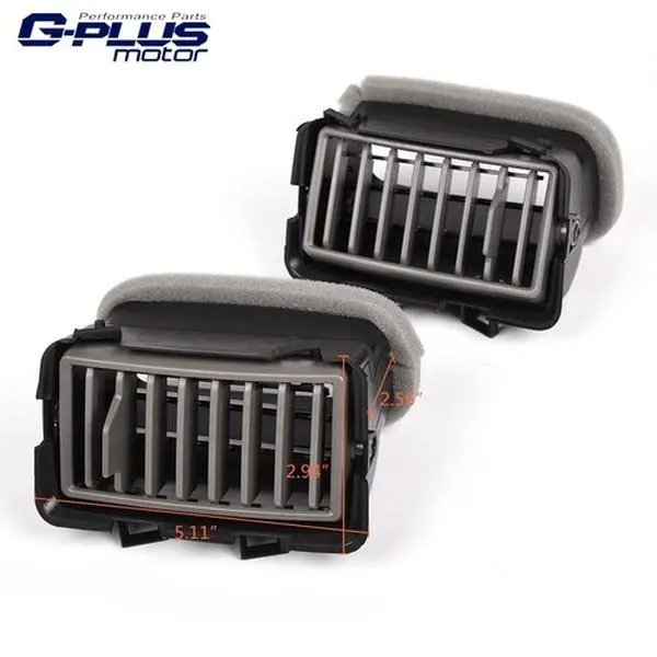 2Pcs Dashboard A/C Vent Panel Gray Fit For Nissan Armada 2005-2006, Car Accessories