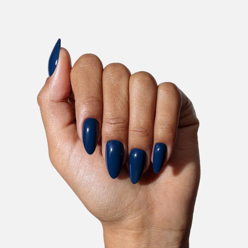 Ocean Blue Press On Almond Shape - Nailboo Premium Press-On Nails - Ultimate Flex-Comfort Nail Thickness