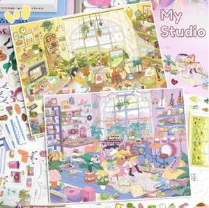 My Studio Premium Large Scene Stickers – Latest Styles, Variety & High Quality for relaxing DIY gift 28*21cm