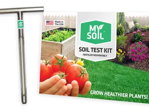 MySoil Test Kit Starter Pack, Unlock Your Lawn & Garden Potential, Complete & Accurate Nutrient and pH Analysis with Recommendations Tailored to Your Soil and Plant Needs | 1 Test Kit + 1 Soil Probe