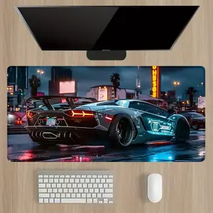 Sports Car Mouse Pad, Keyboard Mat, Cool Sports Cars Desk Mat, Sport Car Playmat For Computer Accessories, Gift For Gamers