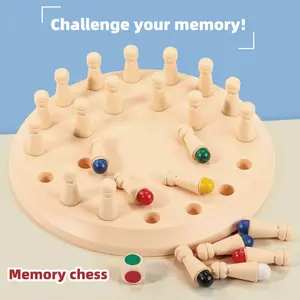 Memory Matching Game for Kids & Adults, Educational Chess Puzzle, Intermediate Skill Level, Portable Family Strategy Board Game, Holiday Gift, Family Board Games