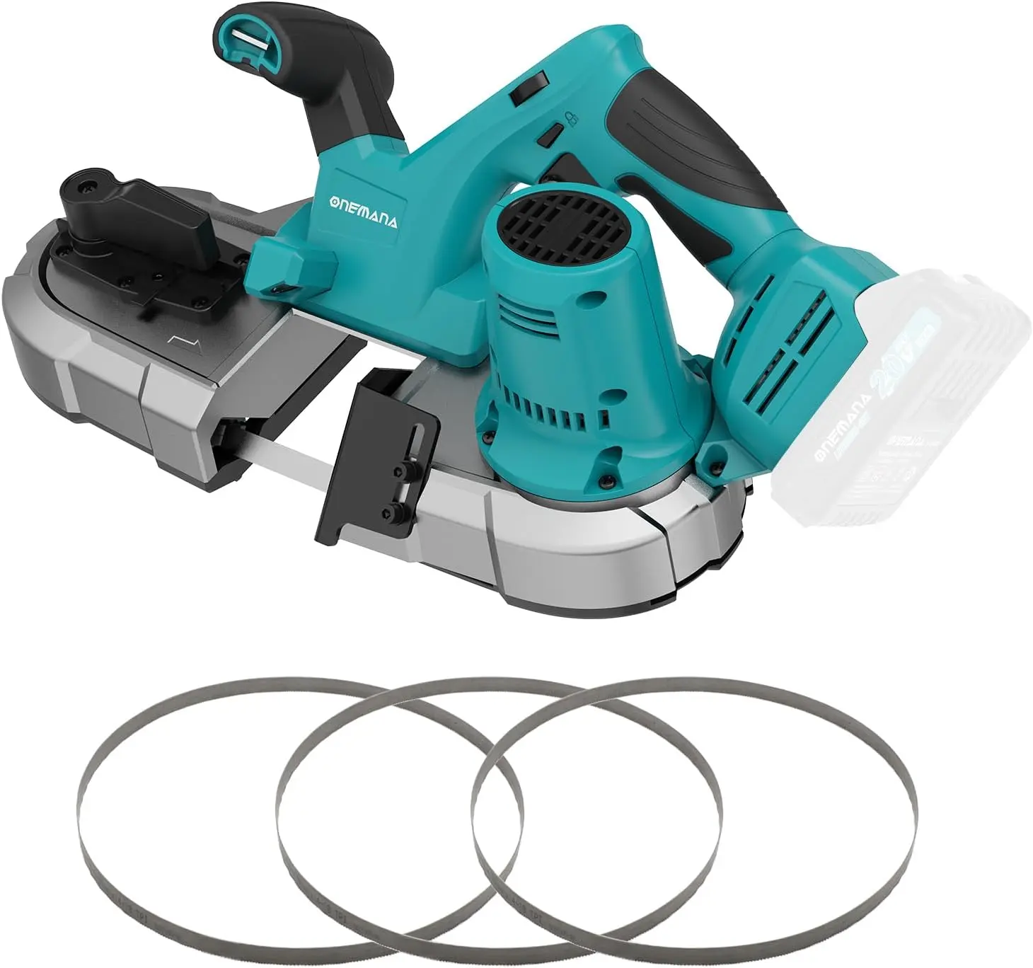 Cordless Bandsaw, 20V Brushless Portable Bandsaw, 2.5" Deep Cut Metal Band Saw, 6 Speeds Band Saw for Cutting Metal,woodworking, Pipe, Conduit (Tools Only)