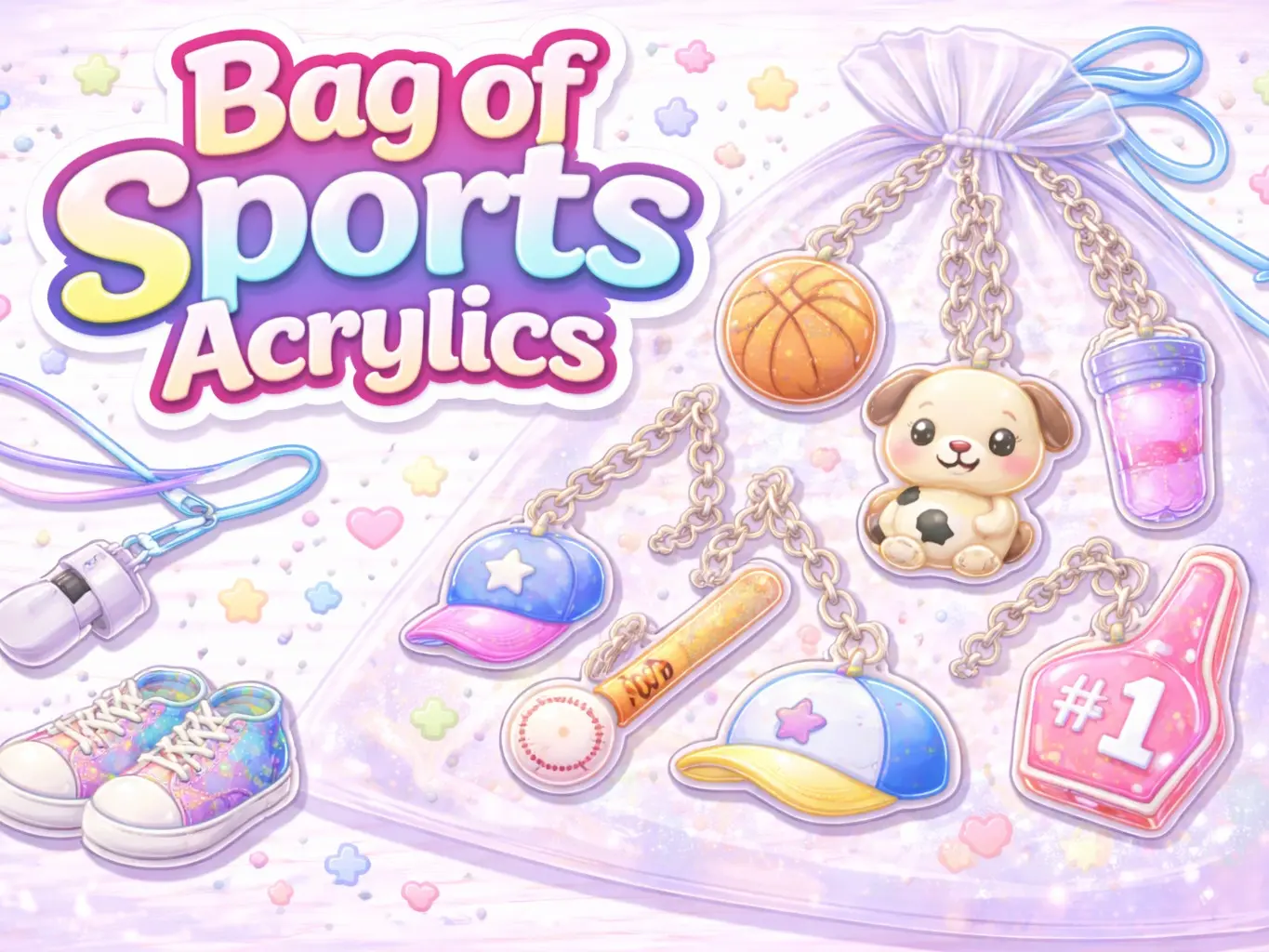 Sports Bag of Acrylics NO VELCRO