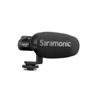 Saramonic Vmic Mini Camera-Mountable Shotgun Microphone for Cameras & Mobile Devices w/ TRS & TRRS Cables