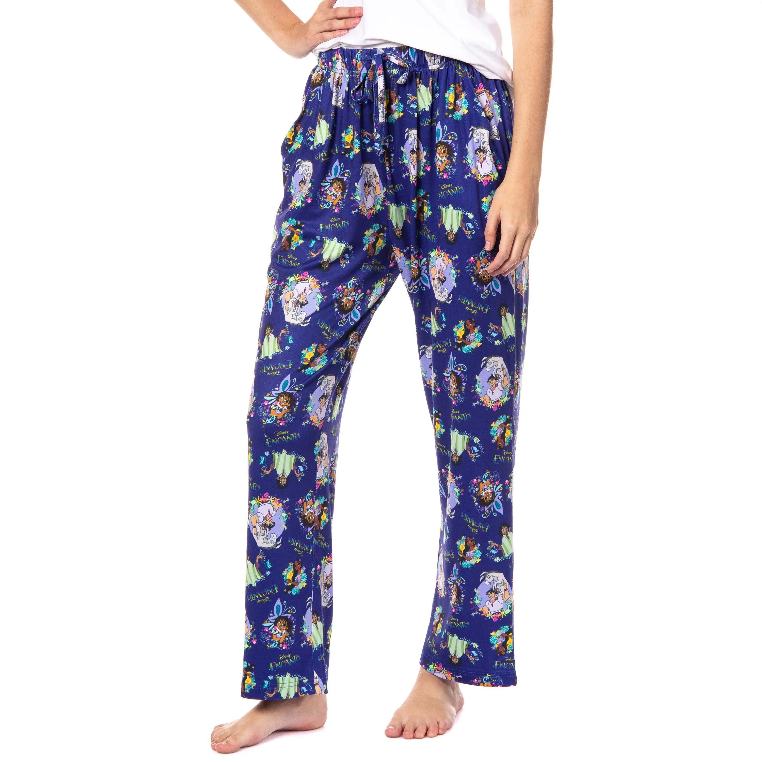 Disney Womens' Encanto Movie Film The Family Madrigal Characters Pajama Pants, Spandex, Nightwear
