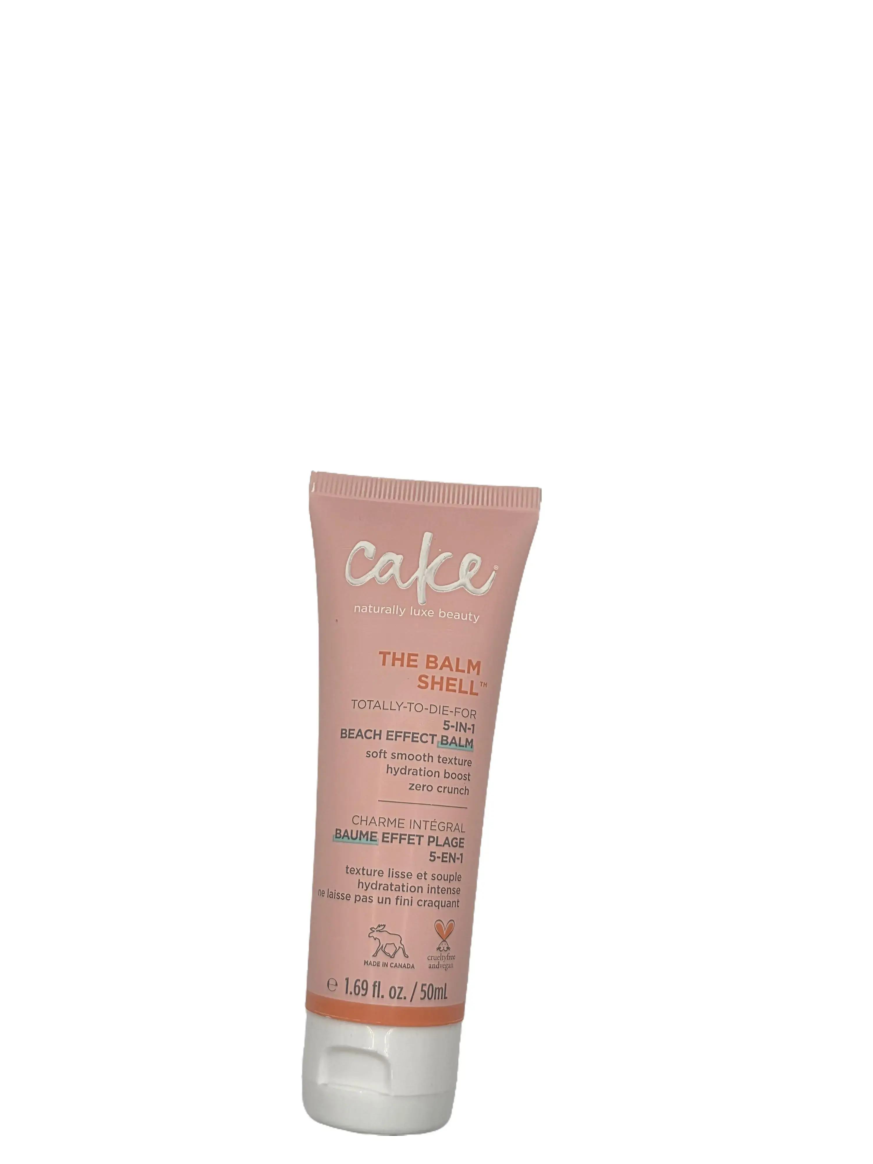 Cake Beauty The Balm Shell 5-in-1 Beach Effect Balm – Leave-In Wave Styling Balm, 1.69 fl oz