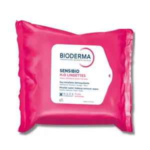 Bioderma Sensibio H2O Micellar Wipes - Gentle Makeup Remover & Skin Soothing Solution - Fragrance-Free, Alcohol-Free, Paraben-Free - For Sensitive Skin