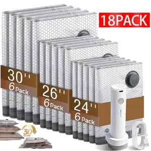 【2026 Upgraded】 X7 Cordless Travel Vacuum Storage Compression Bag Set with Rechargeable air Pump 18 Pack Waterproof & Reusable Compression Packing Bags for 3 Size，140L/Min Powerful Air Removal，Perfect for Carry-On Suitcases