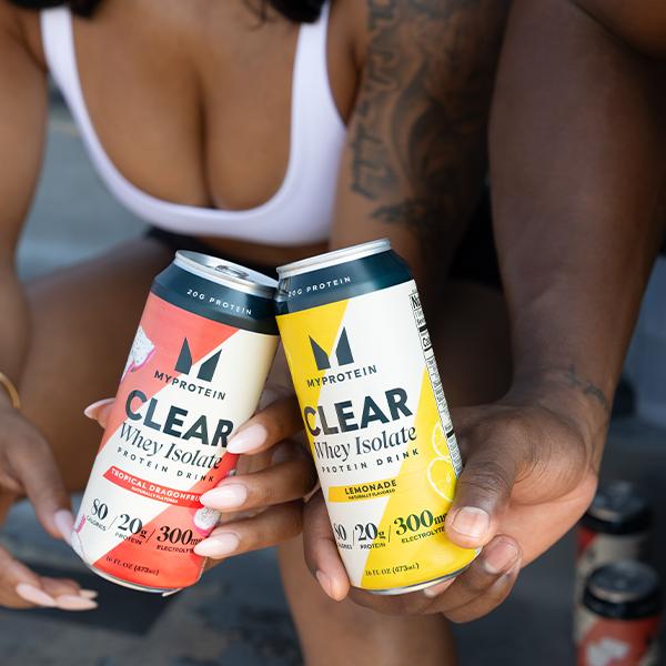 Myprotein Clear Whey Isolate Protein Water | 1 Case (12 Cans) | 20g Protein for 80 calories, 300mg electrolytes, Zero Sugar