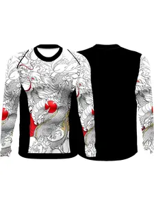 Cody Lundin Tattoo Men's Gym Compression Tshirt Masculine Sublimation Long Sleeve Rashguard BJJ jiu jitsu Boxing Jersey Custom