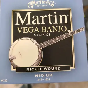 martin vega banjo strings nickel wound medium